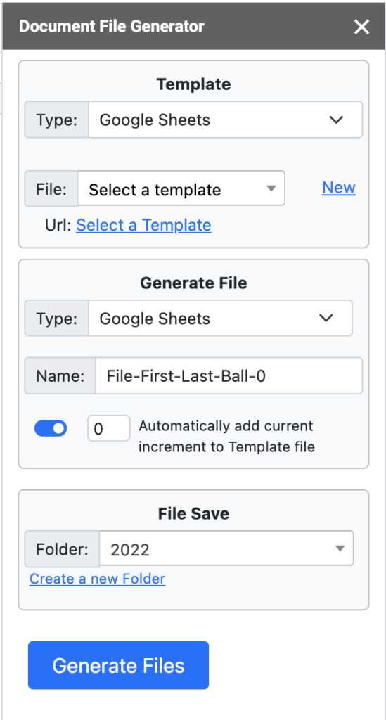 Document File Generator